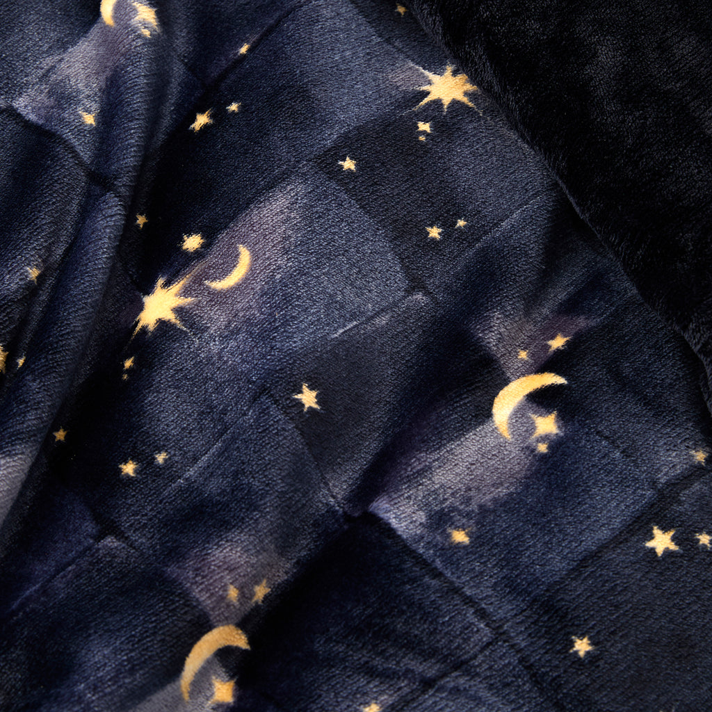 Fusion Bedding Cosmic Star Navy 100% Fleece Duvet Set