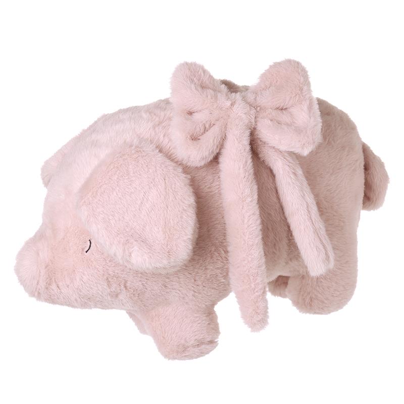 Heaven Sends CODE599 Pink Fluffy Pig with Bow