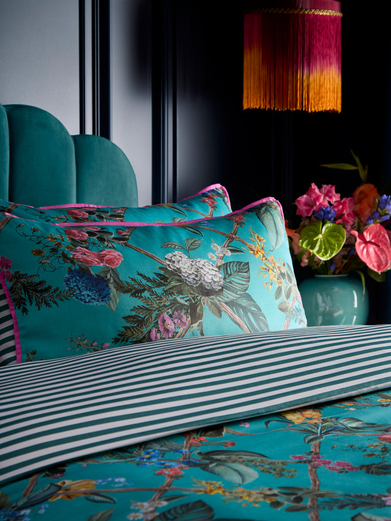 Laurence Llewelyn Bowen Cotswold Fantasia Teal Duvet Set