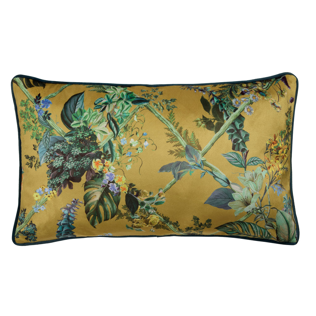 Laurence Llewelyn Bowen Cotswold Fantasia Gold 50cm x 30cm Polyester Filled Cushion