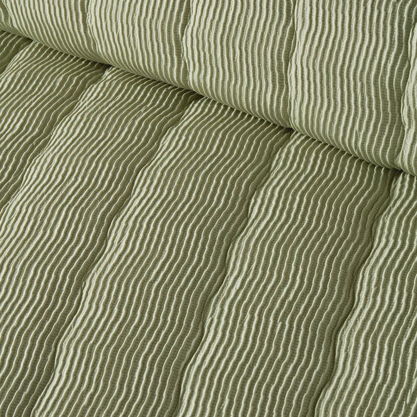 Serene Crinkle Wave Duvet Set