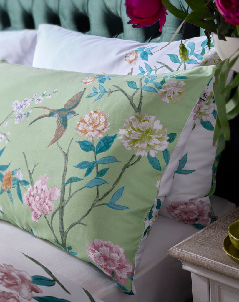 Graham & Brown Chinoiserie Garden Green Duvet Set