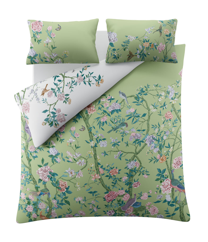 Graham & Brown Chinoiserie Garden Green Duvet Set