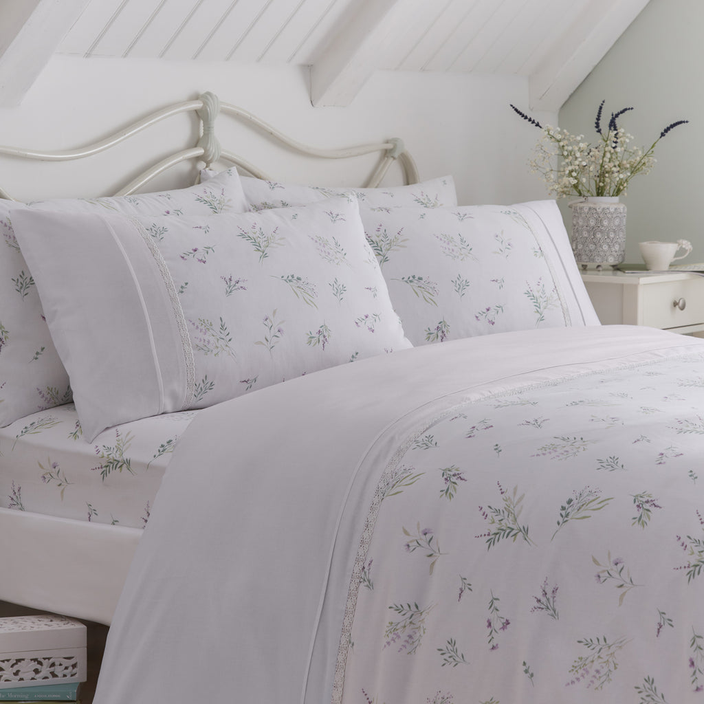 Dreams n Drapes Decorative Chloe Lilac Duvet Set