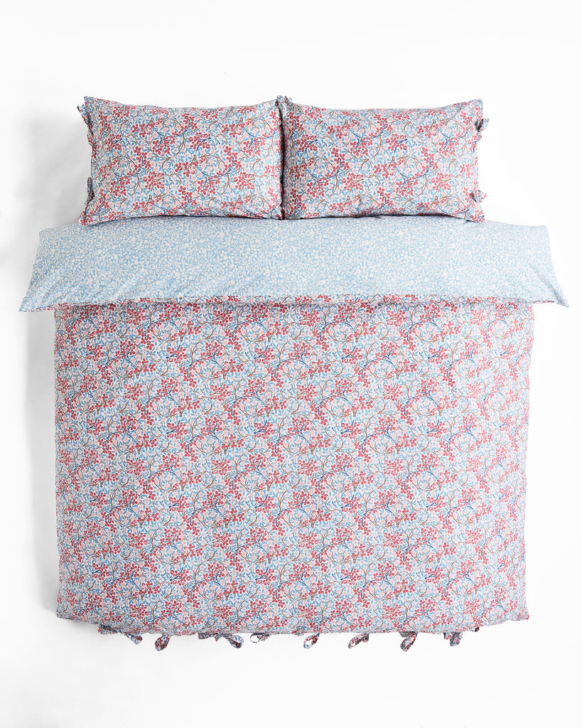 William Morris at Home Clover Powder Blue-Madder Duvet Set