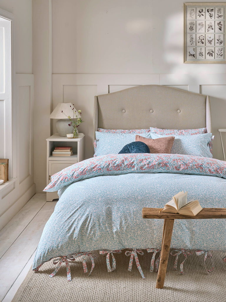 William Morris at Home Clover Powder Blue-Madder Duvet Set
