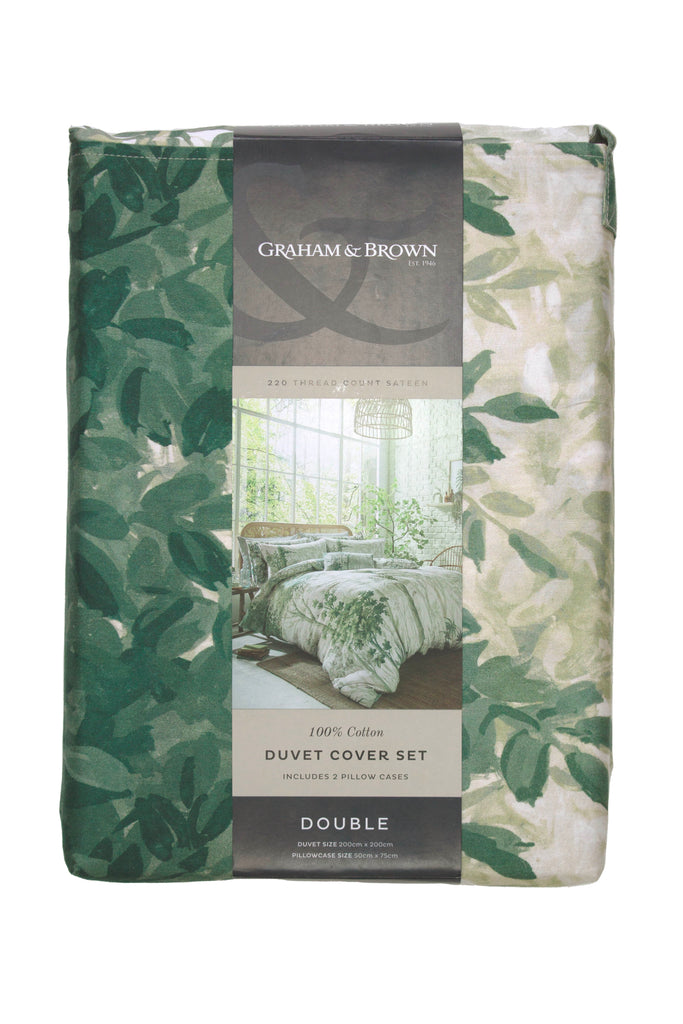 Graham & Brown Coppice Forest Sage Duvet Set