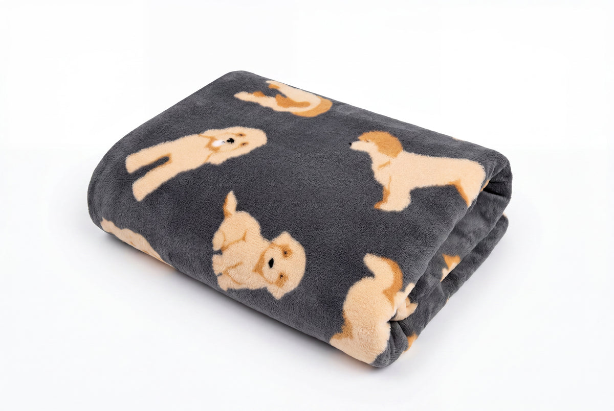 Deyongs 1846 Cozy Comforts 130cm x 170cm Cockapoo Fleece Throw