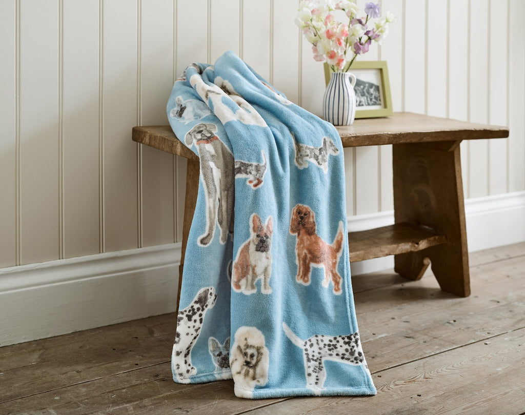 Deyongs Cozy Comforts Blue 130cm x 170cm Fleece Throws