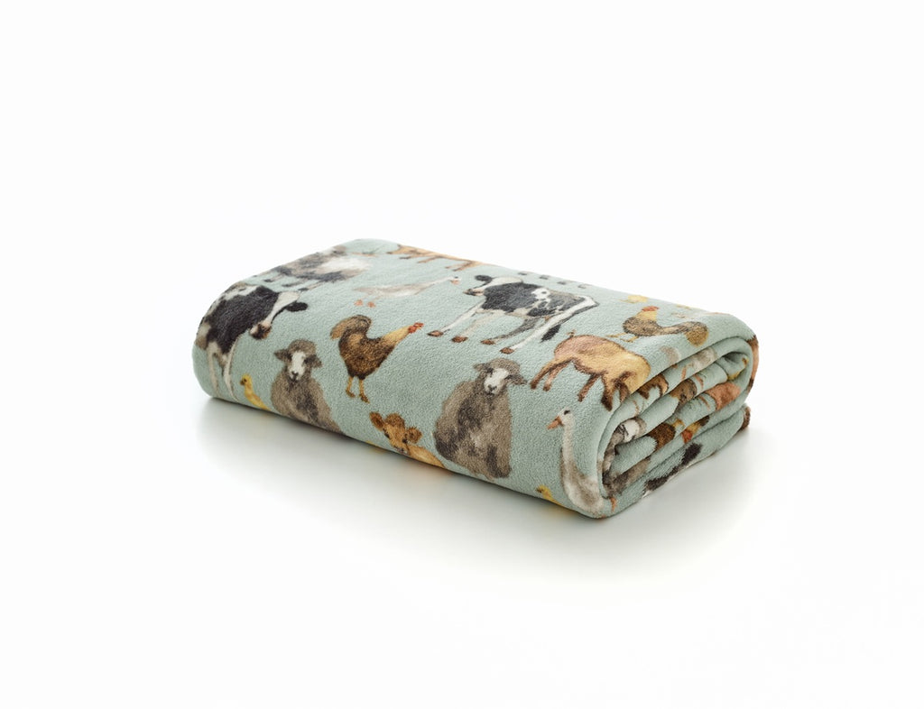 Deyongs Cozy Comforts Farm 130cm x 170cm Fleece Throws
