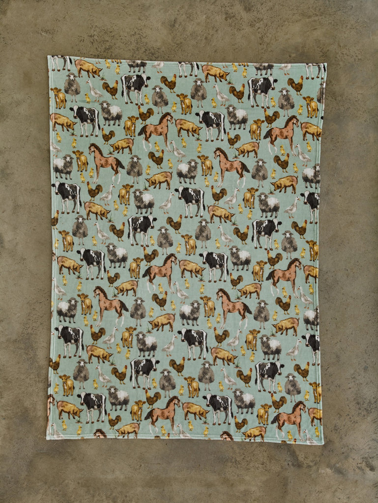 Deyongs Cozy Comforts Farm 130cm x 170cm Fleece Throws