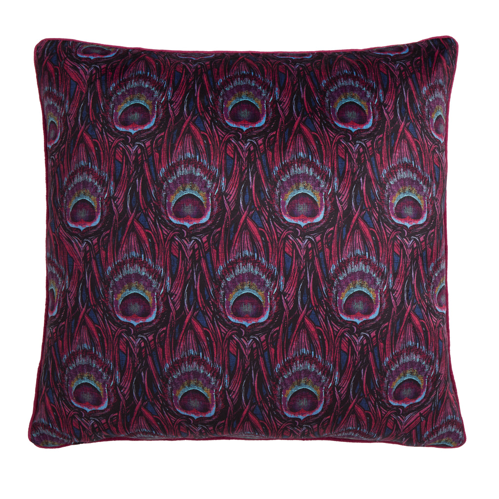 Laurence Llewelyn Bowen Dandy Peacock 55cm x 55cm Polyester Filled Cushion
