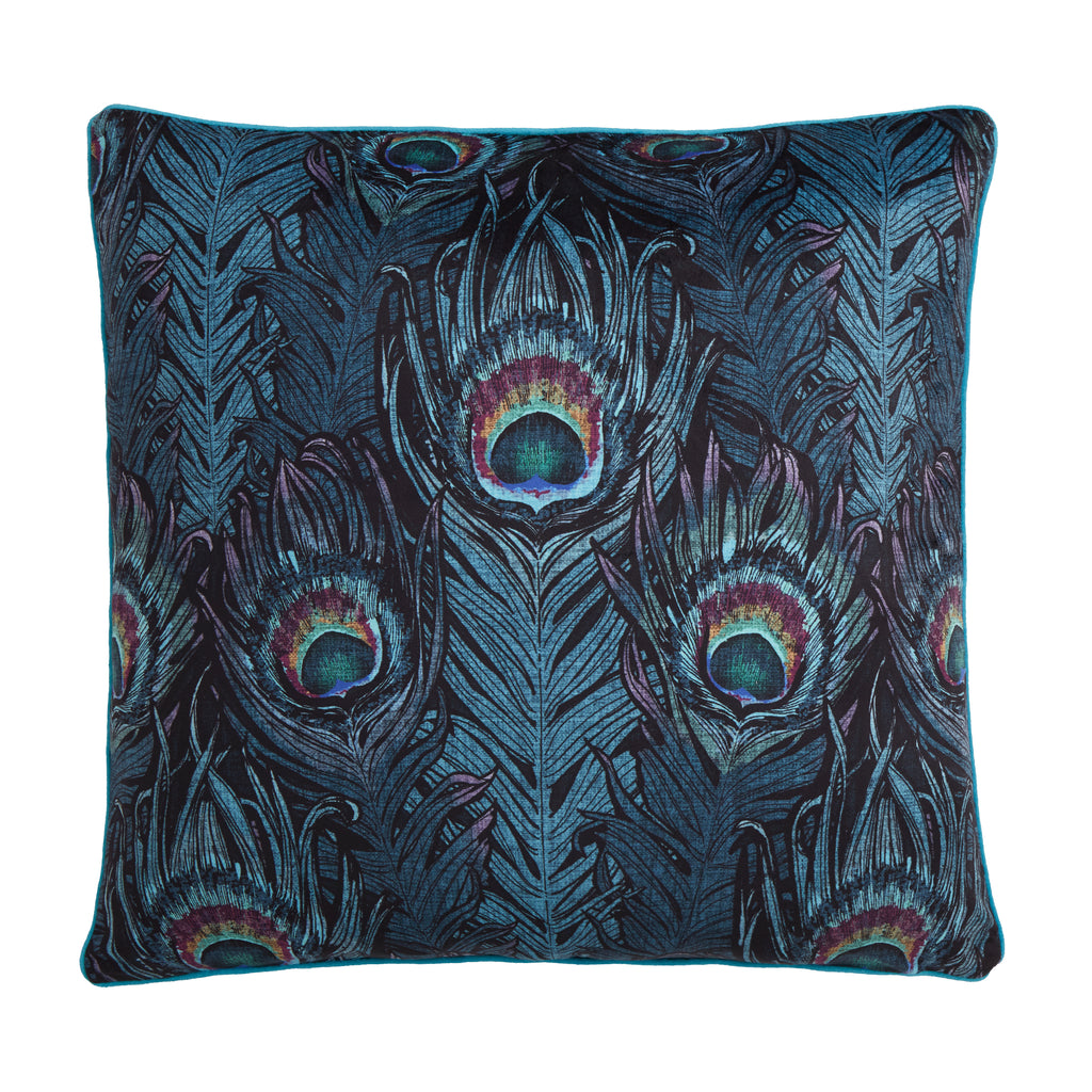 Laurence Llewelyn Bowen Dandy Peacock 55cm x 55cm Polyester Filled Cushion