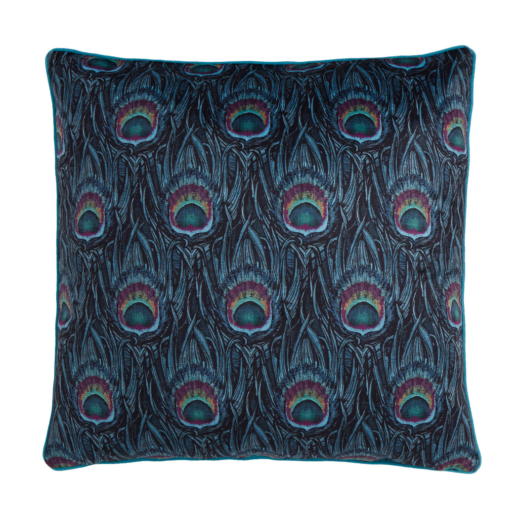 Laurence Llewelyn Bowen Dandy Peacock 55cm x 55cm Polyester Filled Cushion