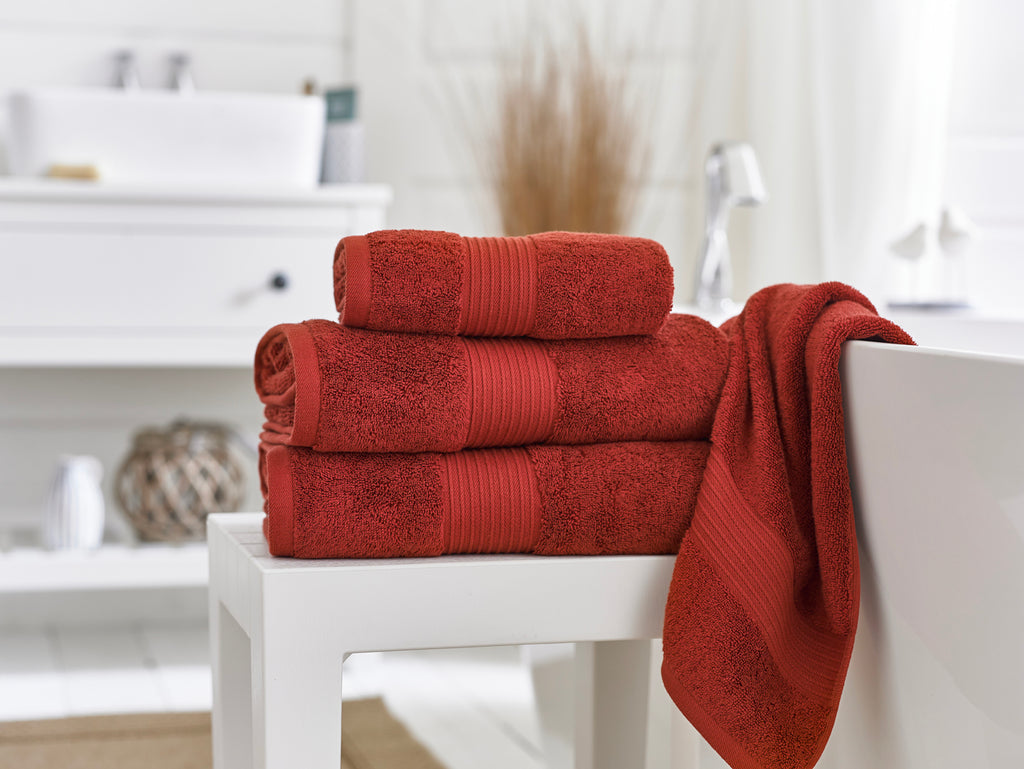 Deyongs Bliss 650gsm 100% Pima Cotton Paprika Towels