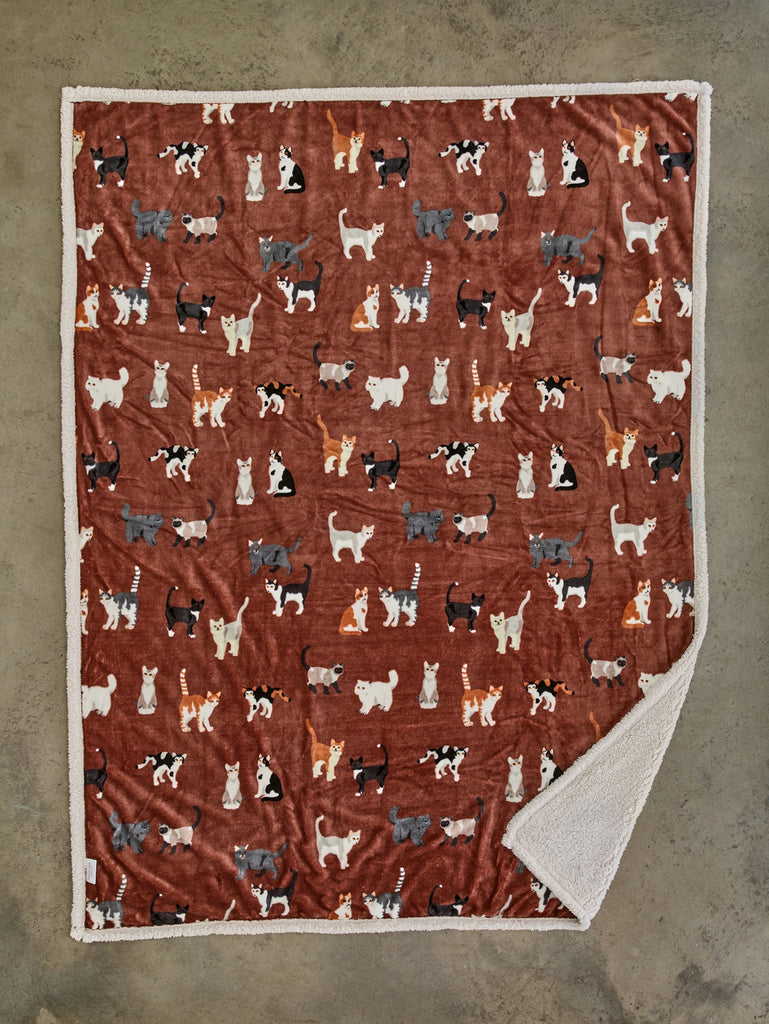 Deyongs 1846 Mixed Kitty Brick 140cm x 180cm Throw