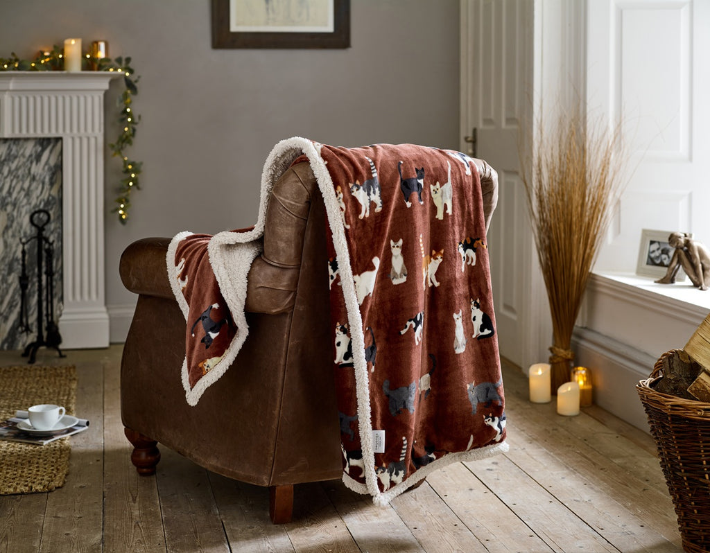 Deyongs 1846 Mixed Kitty Brick 140cm x 180cm Throw