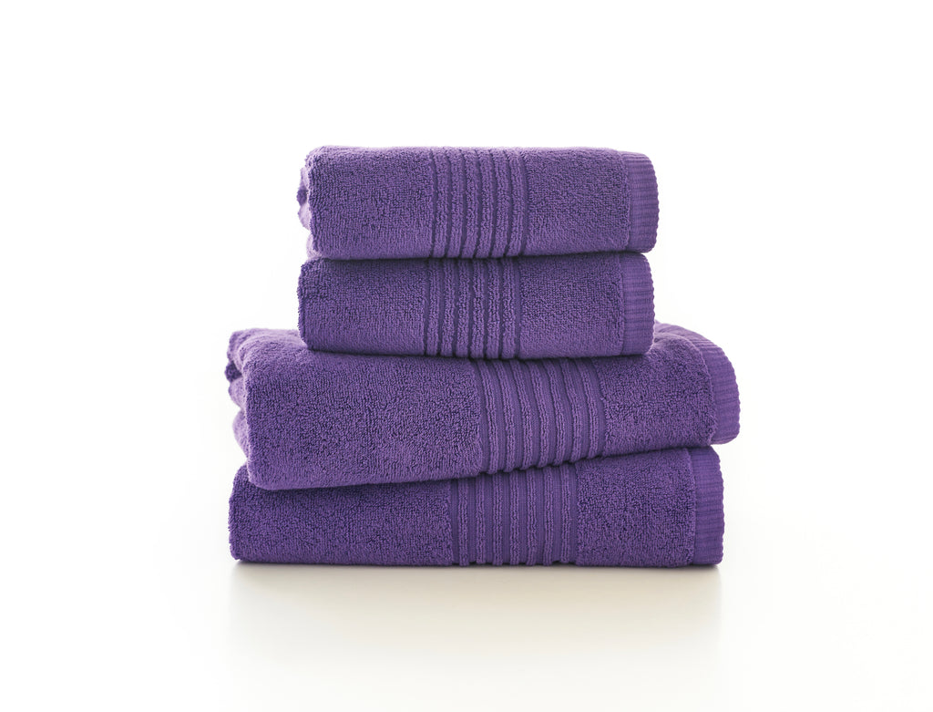 Deyongs Quik Dry Zero Twist Violet 100% Cotton 450gsm Towels