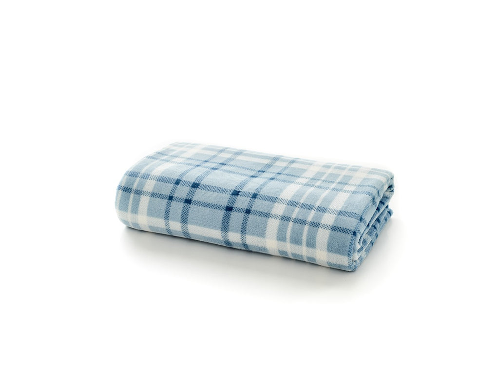 Deyongs 1846 Snuggle Touch Check Microfibre 140cm x 180cm Throws