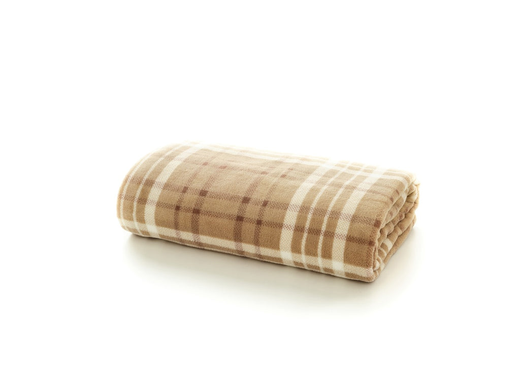 Deyongs 1846 Snuggle Touch Check Microfibre 140cm x 180cm Throws
