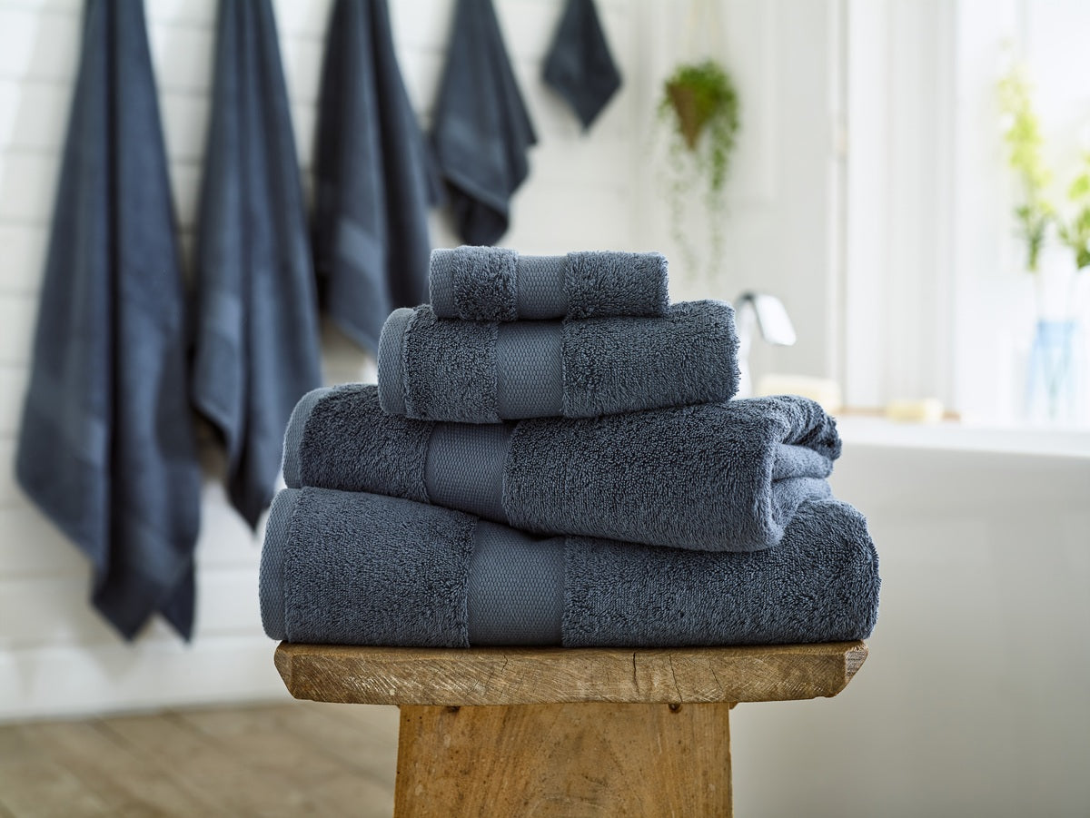 Deyongs Egyptian Embrace 100% Cotton 550gsm Storm Blue Towels