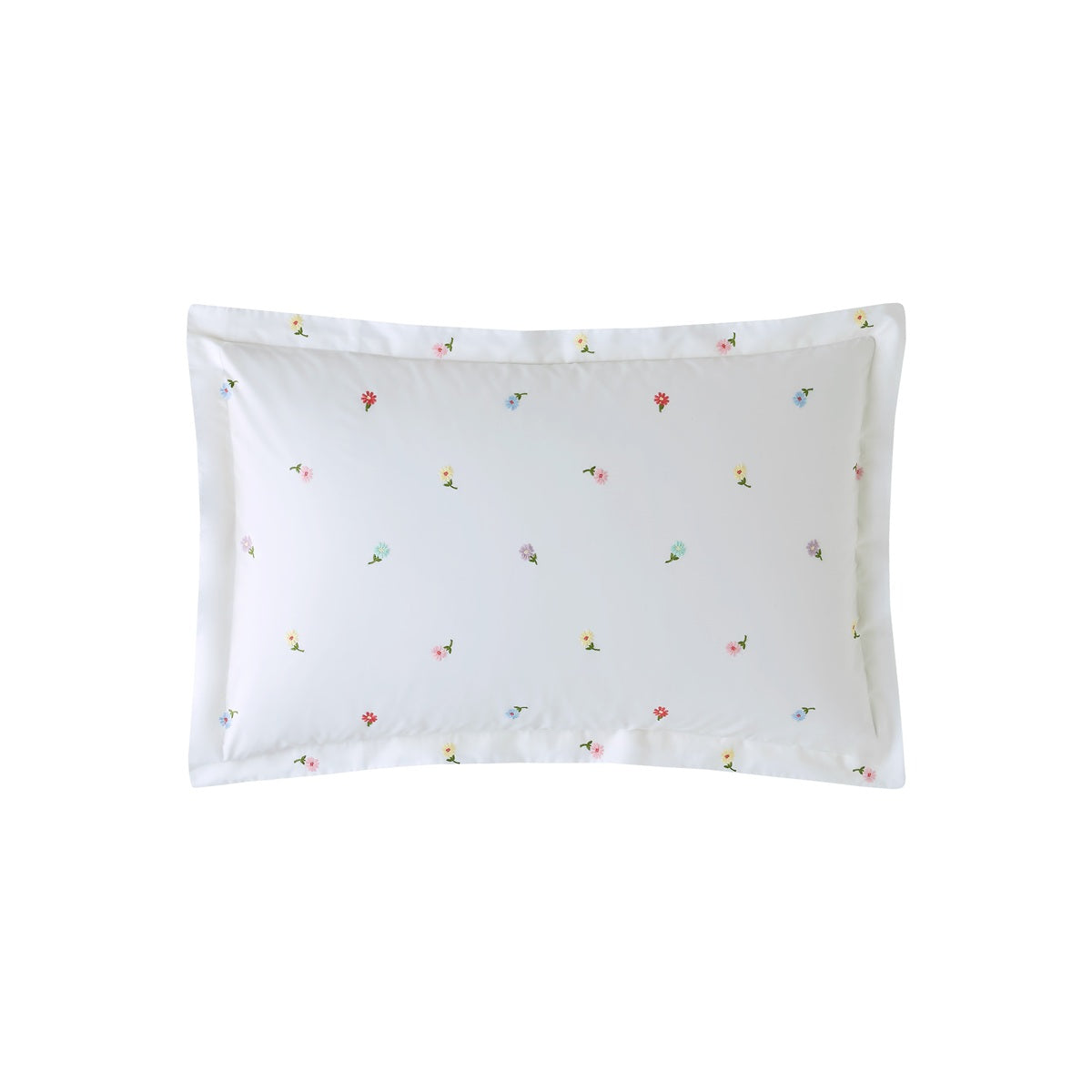 Bluebellgray Daisy Embroidered Multi Duvet Set