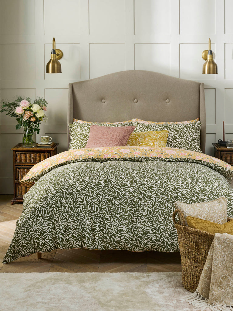 William Morris at Home Double Bough Gold Duvet Set
