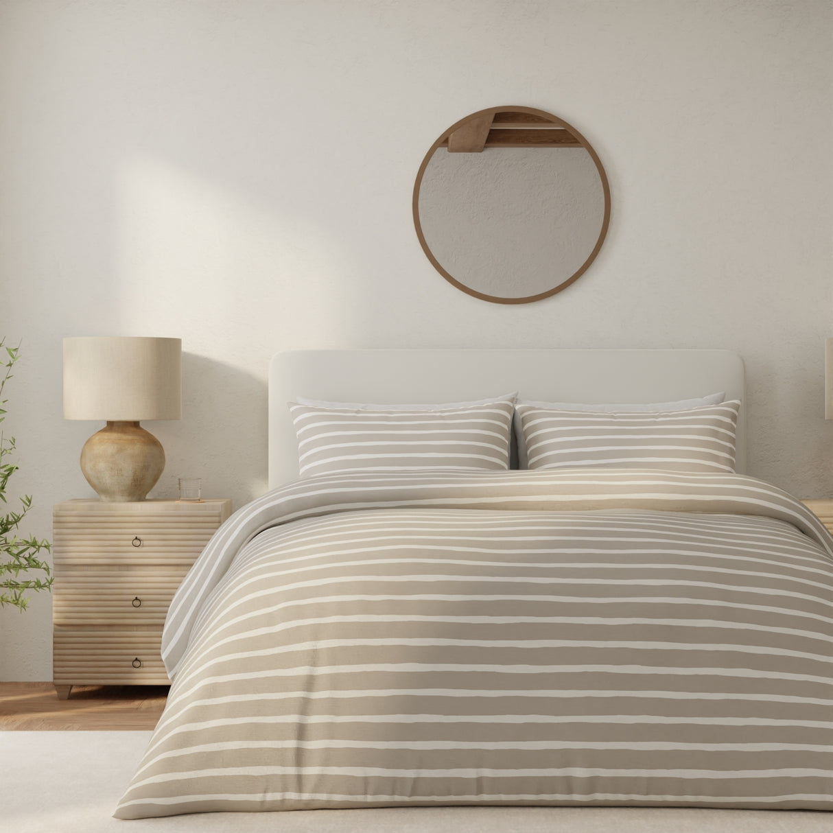 Vantona Everyday Drawn Stripe Duvet Set