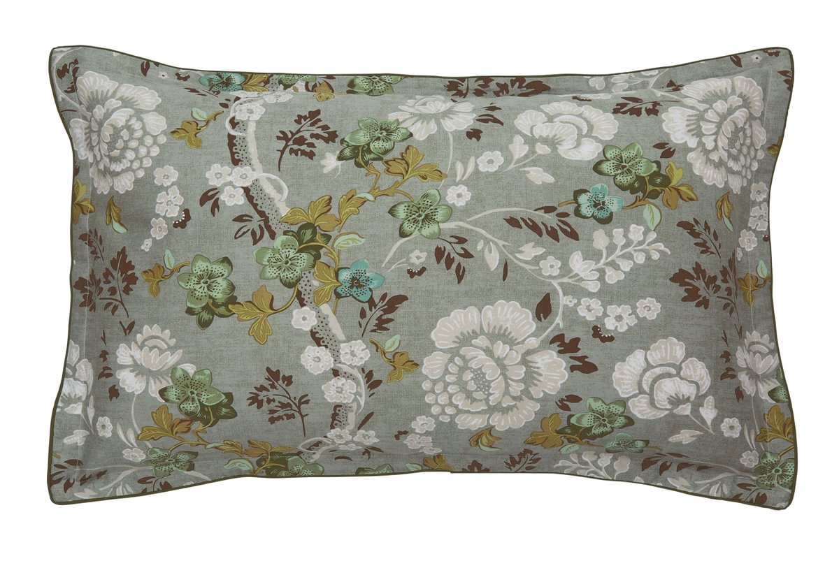 English Heritage Eagle House Damask Seagrass Duvet Set
