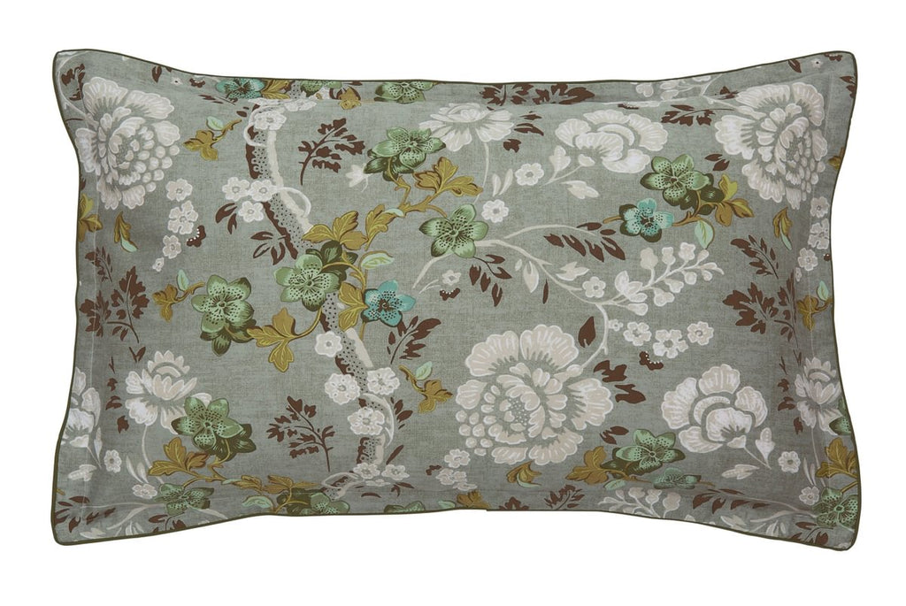 English Heritage Eagle House Damask Seagrass Duvet Set