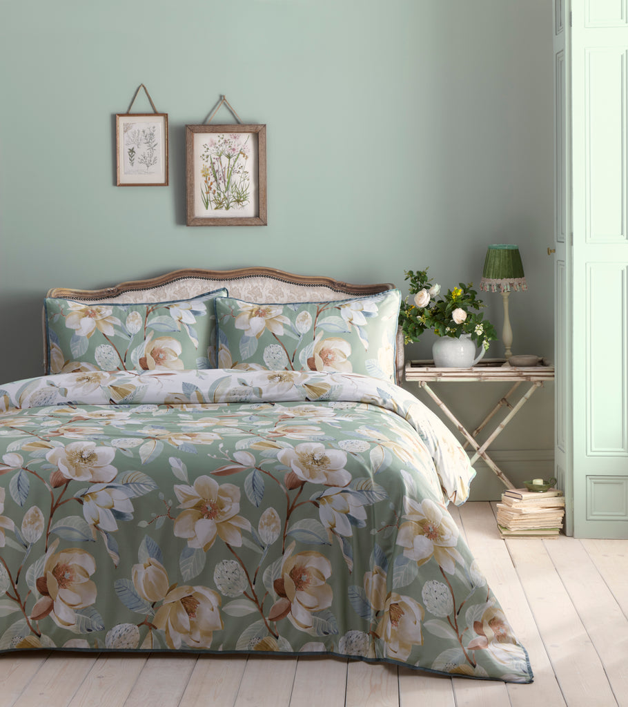 Appletree Heritage Eleanor Green Duvet Set