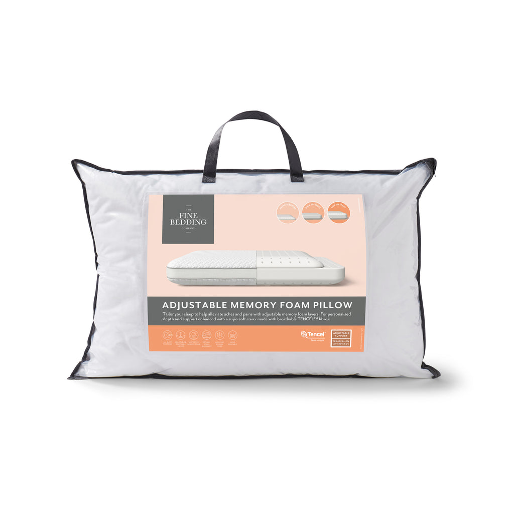 The Fine Bedding Company Adjustable Memory Foam Pillow
