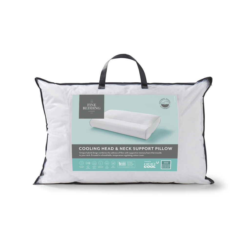 The Fine Bedding Company Cooling Head & Neck Pillow Support
