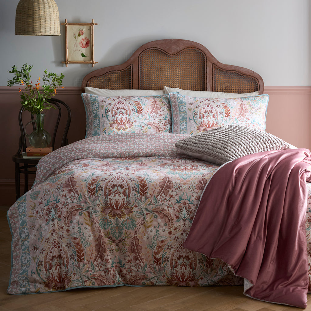 Appletree Floral Damask Multi Duvet Set