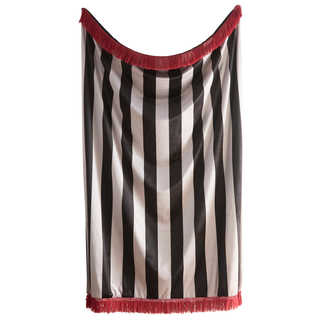 Laurence Llewelyn Bowen Festivo Stripe Black 130cm x 180cm Throw