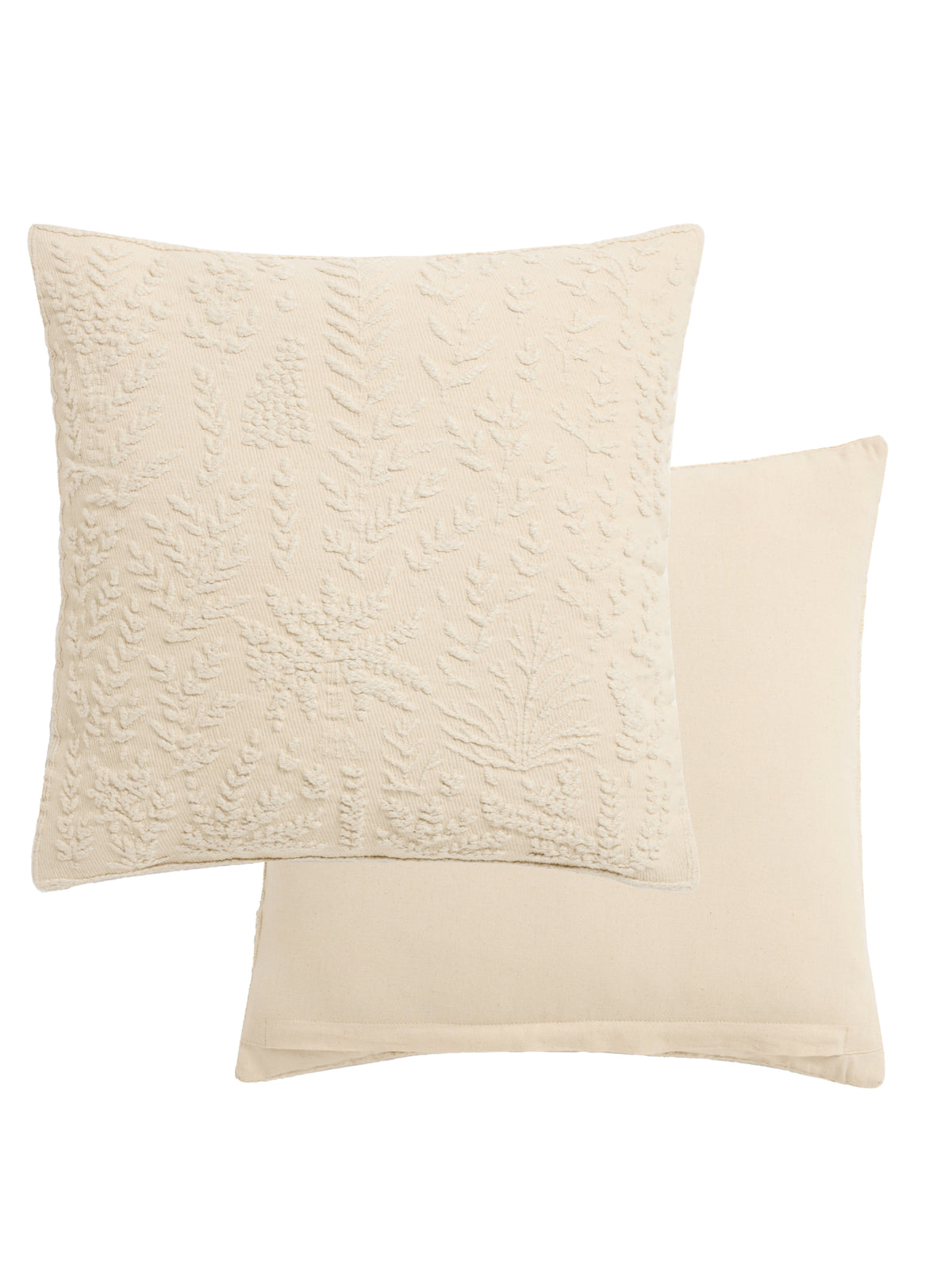 Laura Ashley Felsham Oyster 50cm x 50cm Microfibre Filled Cushion