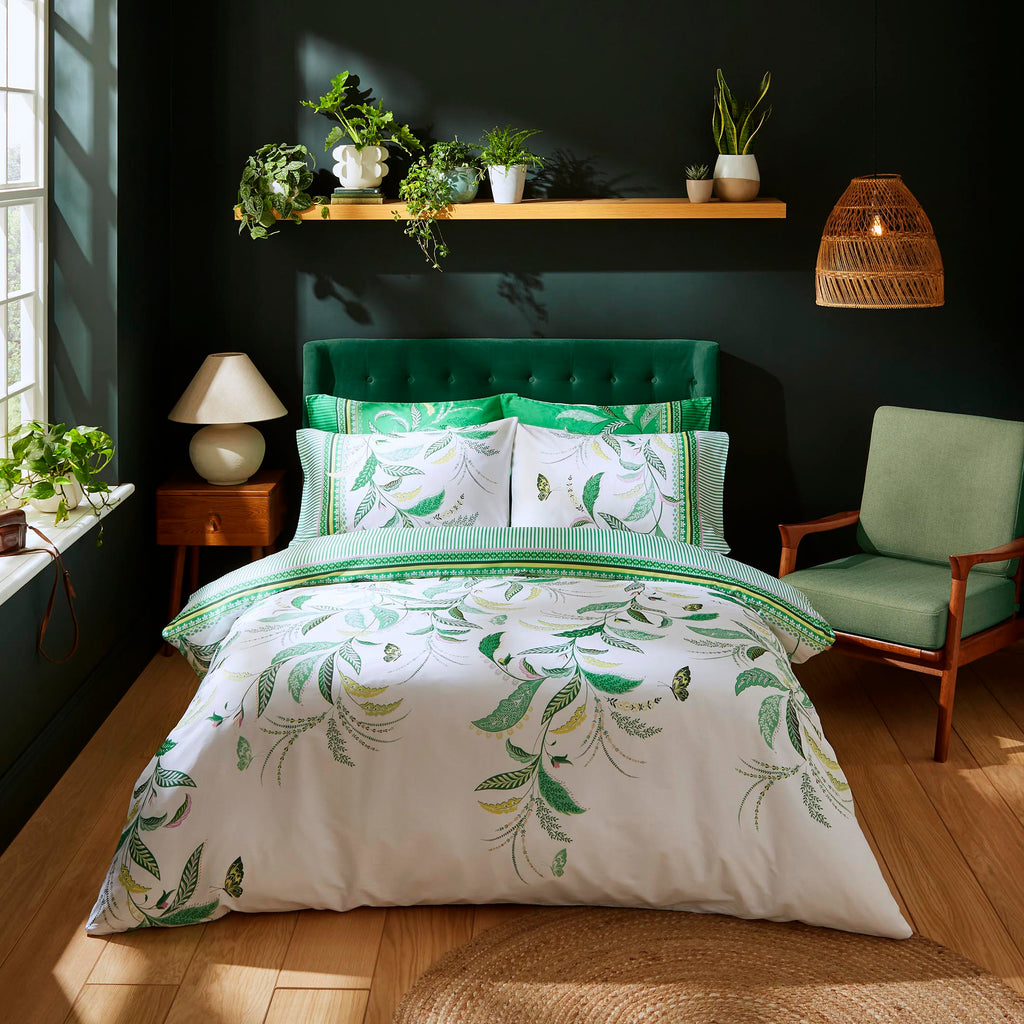 Sara Miller Fern Garden Spring Garden Duvet Set