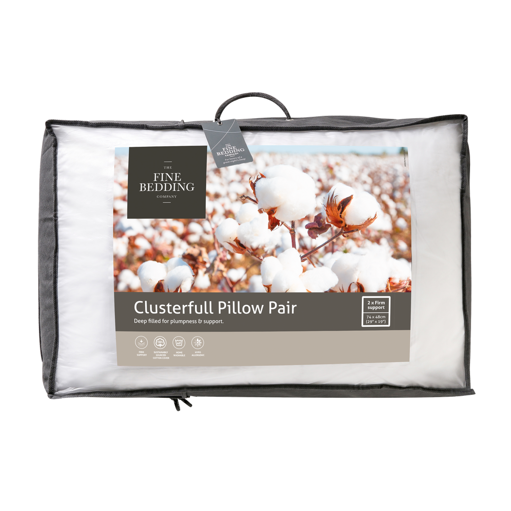 The Fine Bedding Company Clusterfull Pillow Pair