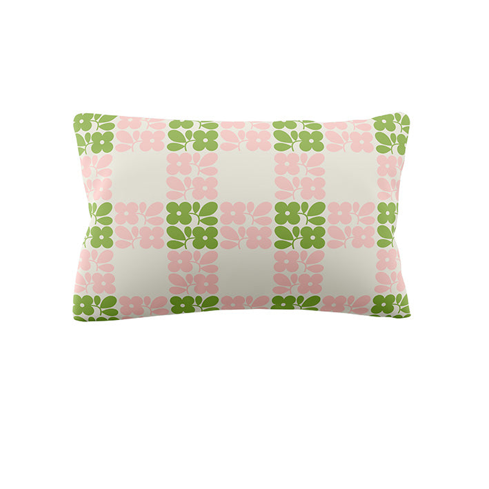 Orla Kiely Floret Check Dill Pink Duvet Set