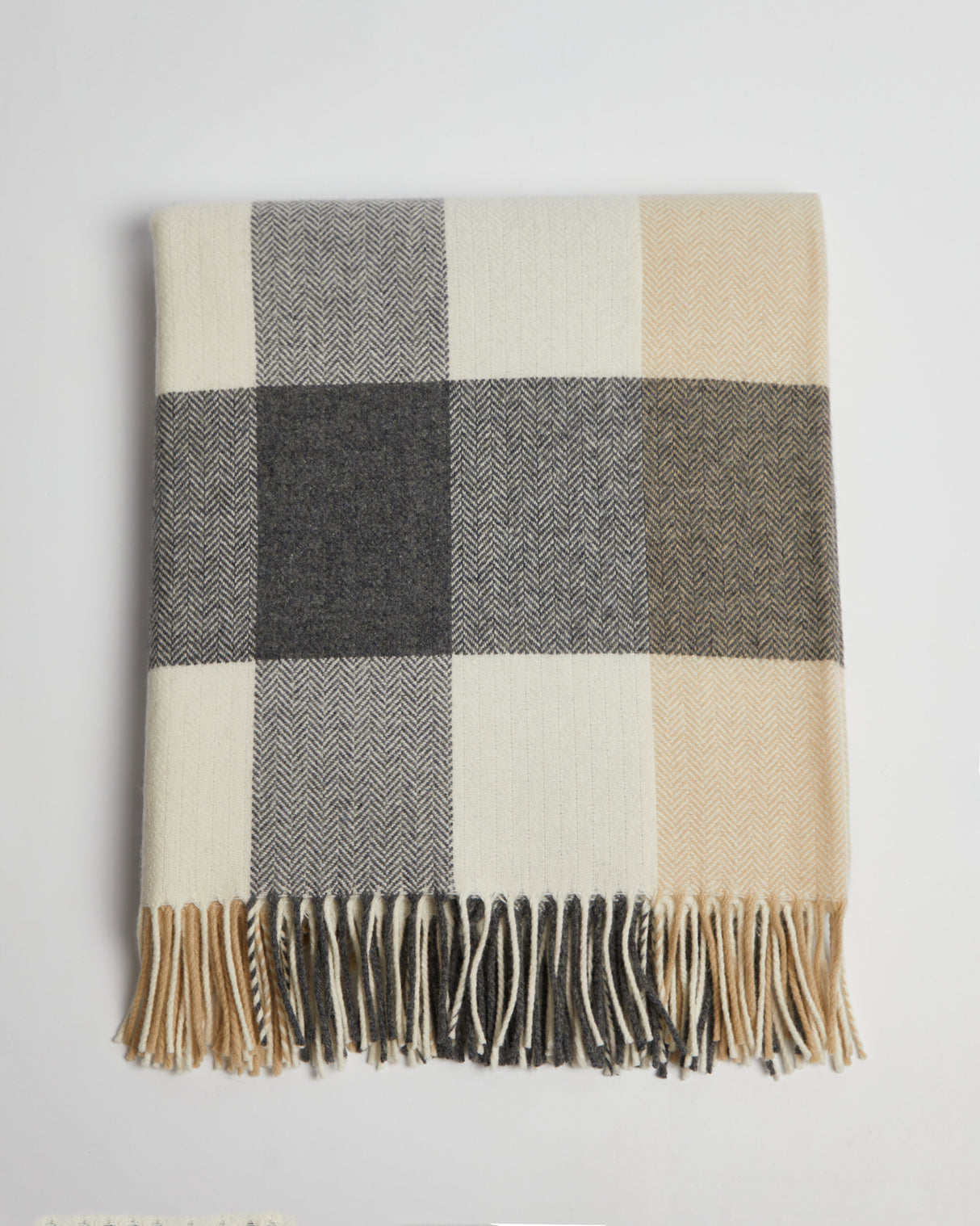 Foxford 3387/B2 Lambswool Classic Check 140cm x 180cm Throw