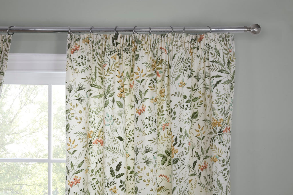 Sundour Cleo Willow 3" Pencil Pleat Curtains