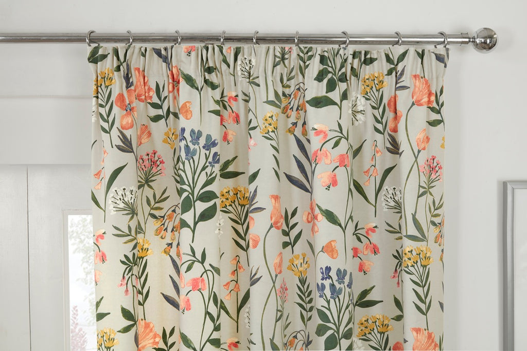 Sundour Meadow Multi 3" Pencil Pleat Curtains
