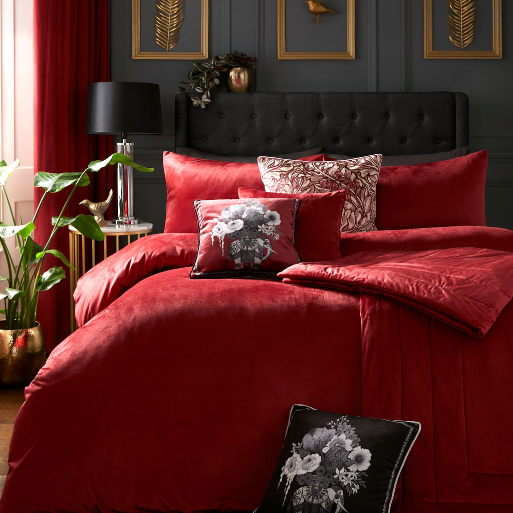 Laurence Llewelyn Bowen Generou Elephant 43cm x 43cm Velvet Filled Cushion