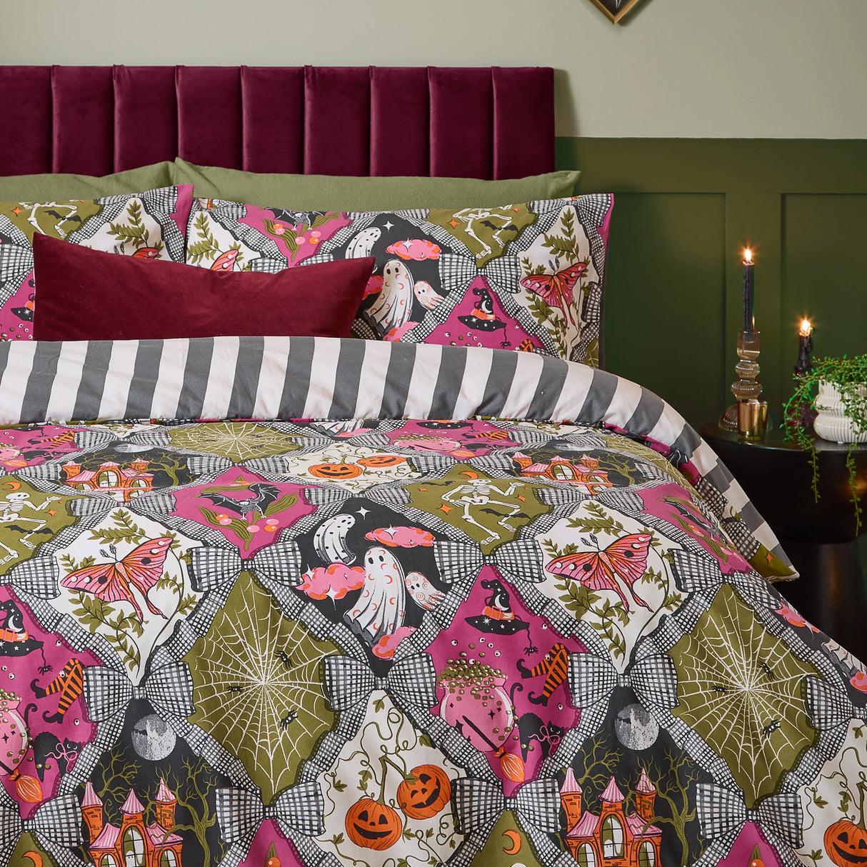 Furn Hallowquin Spooky Multi Duvet Set