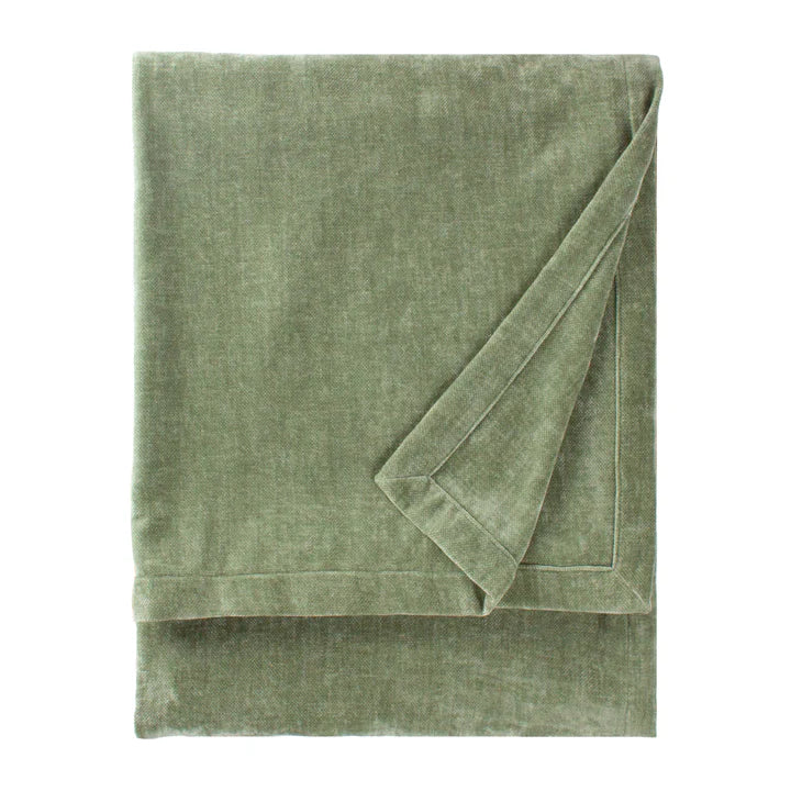 The Linen Yard Heavy Chenille Velvet Throw