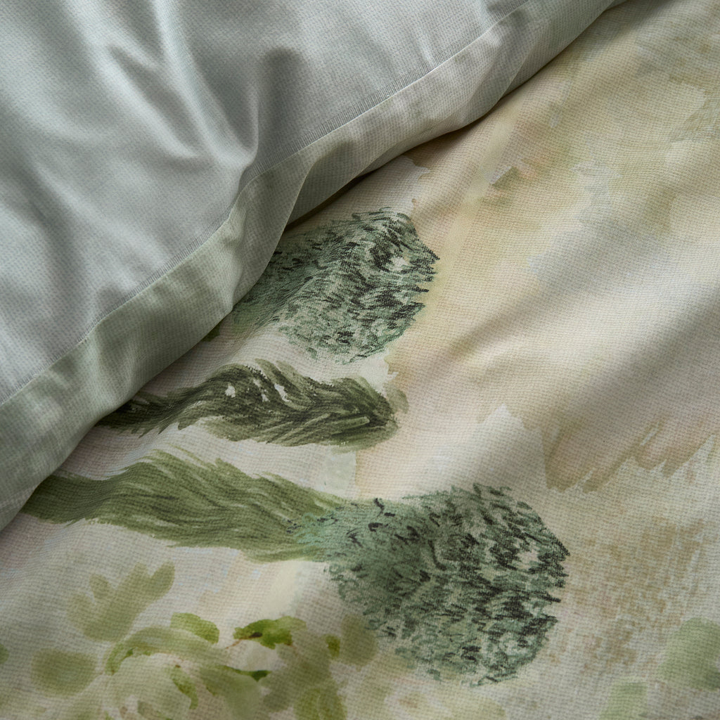 Soiree Hidden Garden Green Duvet Set