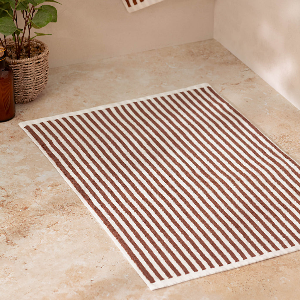 The Linen Yard Hebden Stripe 450gsm 100% Cotton Towels