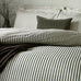 The Linen Yard Hebden Melange Stripe Duvet Set