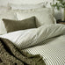 The Linen Yard Hebden Melange Stripe Duvet Set