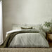 The Linen Yard Hebden Melange Stripe Duvet Set